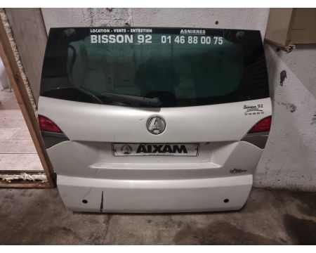 Hayon coffre aixam city impulsion vision blanc nacré